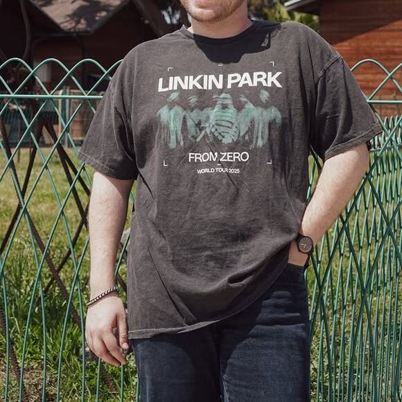 Linkin Park Men's XXL Black From Zero Blurry World Tour 2025 Graphic Tee G11-6 - Picture 1 of 6